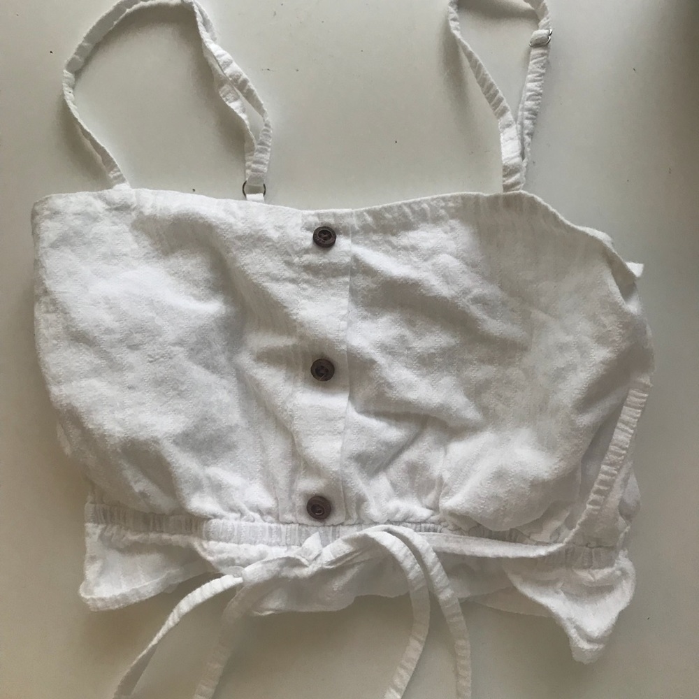 White button tank top